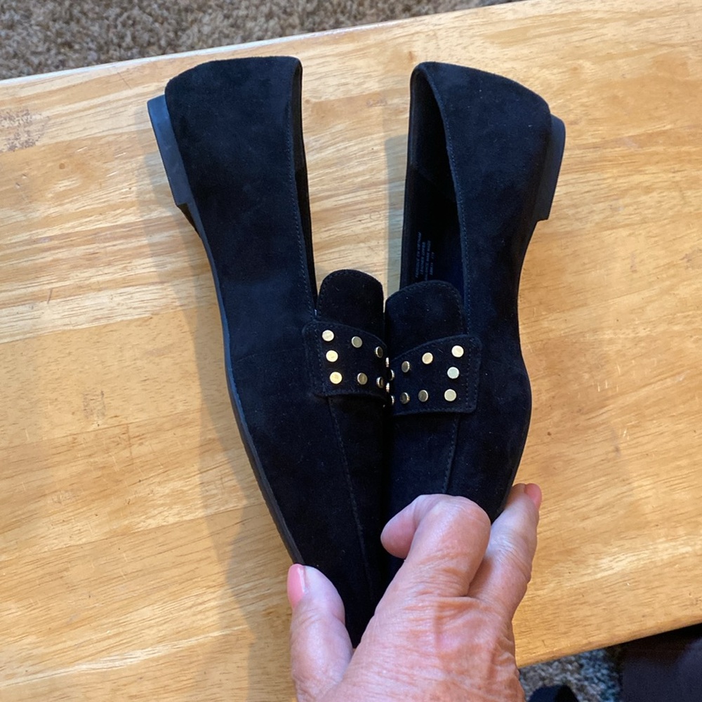 Rockport Total Motion Laylani Stud Keep Loafer Black Suede Size 10M ⭐️NEVER WORN - Picture 6 of 7